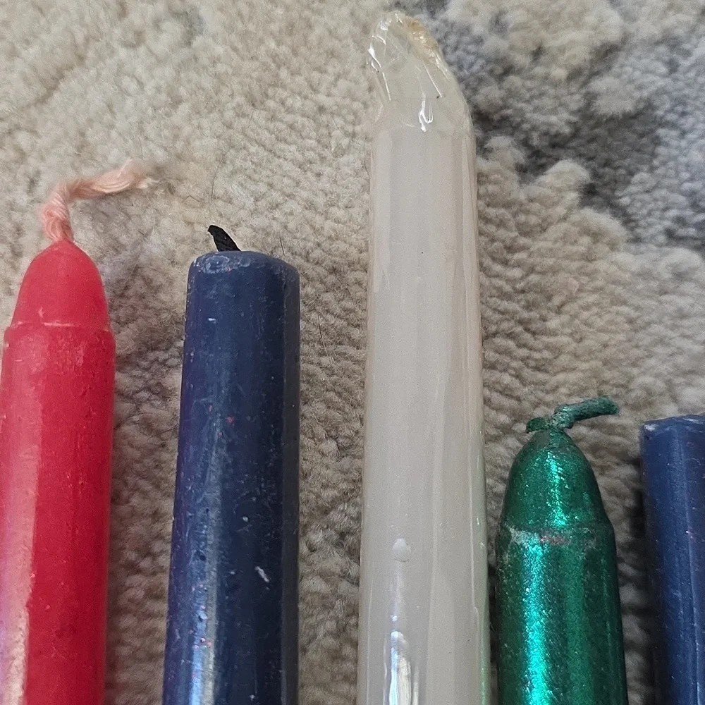 Assorted 28 Taper Candles - Mixed Colors